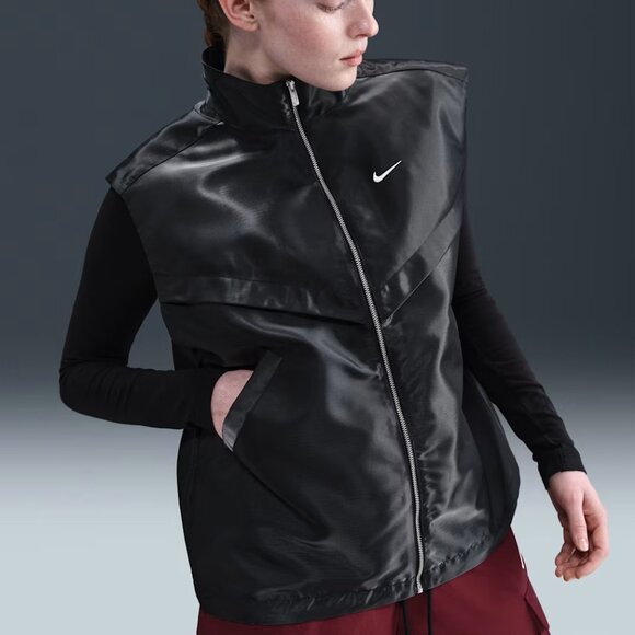 NWT Nike Sportswear Windrunner HV2472 Women's Shine Vest Zippered pockets SMALL - Picture 6 of 6